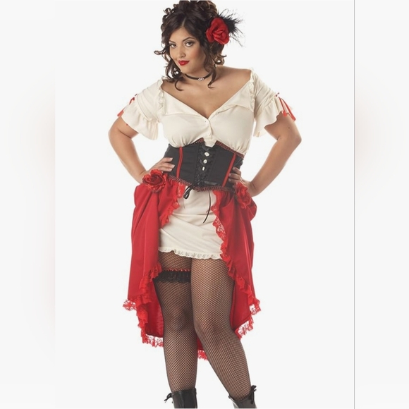 CANTINA GAL, Saloon Girl, Senorita, Sugar Skull, Day Of The Dead, Costume, 18-20 - Picture 1 of 14